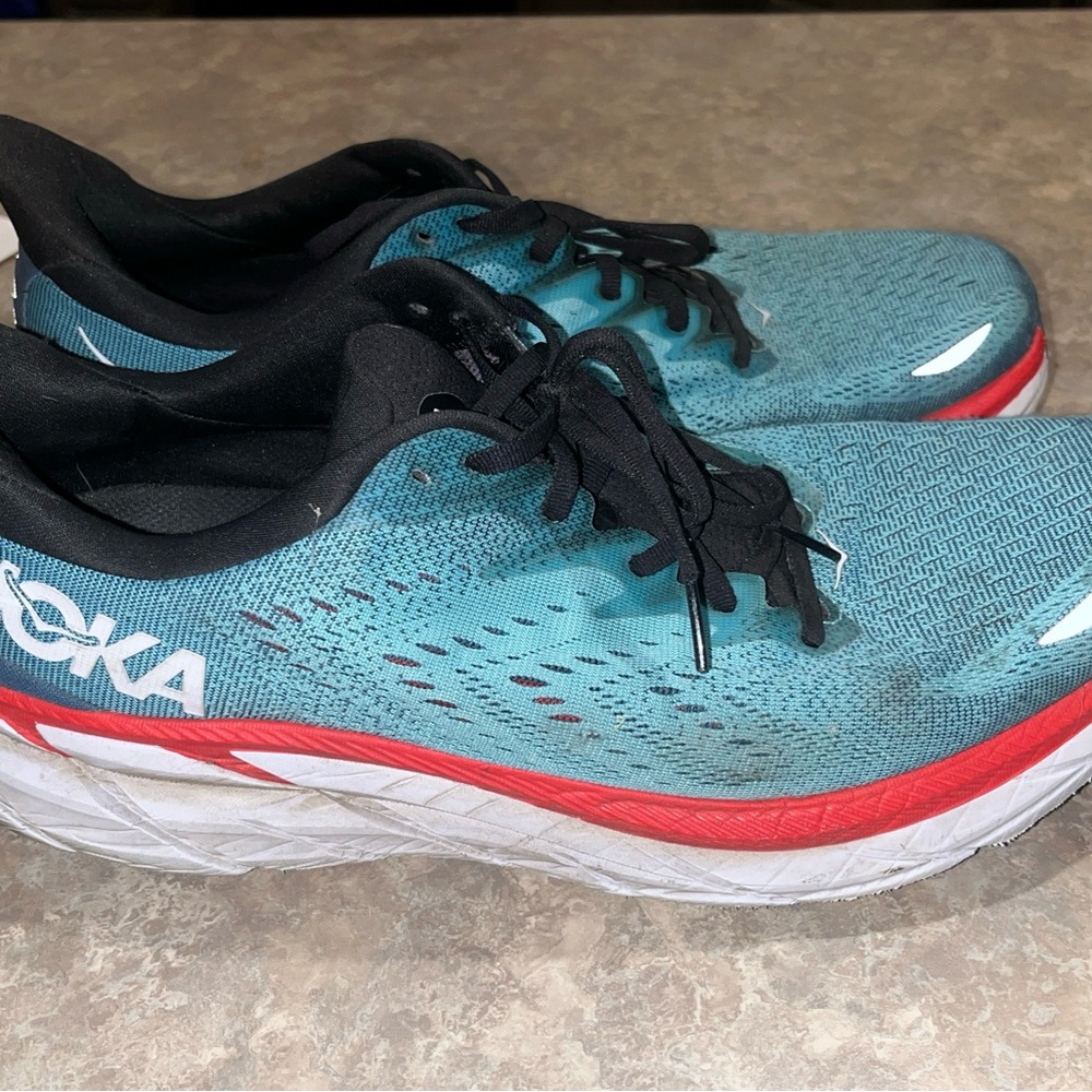 HOKA CLIFTON RUNNING SHOES MENS SIZE 13 2E - Picture 2 of 8